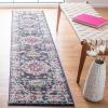 SAFAVIEH Madison Collection Area Rug – 5’3″ x 7’6″, Orange & Ivory, Boho Chic Medallion Distressed Design, Non-Shedding & Easy Care, Ideal for High Traffic Areas in Living Room, Bedroom (MAD468P)(Navy/Ivory)