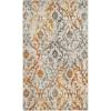SAFAVIEH Madison Collection Area Rug – 6’7″ x 9’2″, Cream & Orange, Boho Chic Distressed Design, Non-Shedding & Easy Care, Ideal for High Traffic Areas in Living Room, Bedroom (MAD608K)(Cream/Orange)