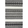 SAFAVIEH Natura Collection Accent Rug – 4′ x 6′, Grey & Ivory, Handmade Moroccan Boho Tribal Wool & Cotton, Ideal for High Traffic Areas in Entryway, Living Room, Bedroom (NAT102A)(Black/Ivory)