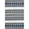 SAFAVIEH Natura Collection Accent Rug – 4′ x 6′, Grey & Ivory, Handmade Moroccan Boho Tribal Wool & Cotton, Ideal for High Traffic Areas in Entryway, Living Room, Bedroom (NAT102A)(Navy/Ivory)