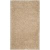 SAFAVIEH Polar Shag Collection Area Rug – 5’1″ x 7’6″, Light Turquoise, Solid Glam Design, Non-Shedding & Easy Care, 3-inch Thick Ideal for High Traffic Areas in Living Room, Bedroom (PSG800T)(Light Beige)