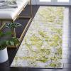 SAFAVIEH Skyler Collection 8′ x 10′ Blue/Ivory SKY186M Modern Abstract Non-Shedding Living Room Bedroom Dining Home Office Area Rug(Grey/Green)