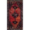 SAFAVIEH Vintage Hamadan Collection Area Rug – 5’3″ x 7’6″, Orange & Multi, Traditional Persian Design, Non-Shedding & Easy Care, Ideal for High Traffic Areas in Living Room, Bedroom (VTH217B)(Orange/Multi)