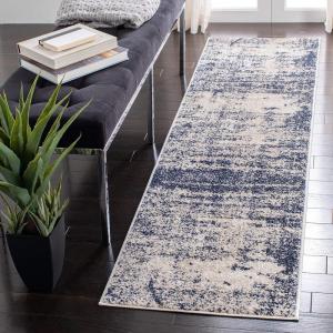 SAFAVIEH Area Rug 8×10 – Adirondack Collection – Large – Red & Gold, Modern Abstract Design, Non-Shedding & Easy Cleaning, Ideal for Living Room, Bedroom, Office, Dining Space (ADR207R)(Gold/Navy)