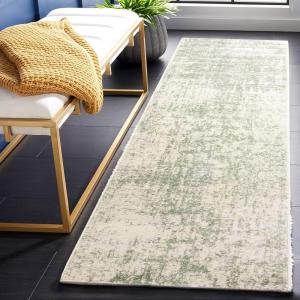 SAFAVIEH Area Rug 8×10 – Adirondack Collection – Large – Red & Gold, Modern Abstract Design, Non-Shedding & Easy Cleaning, Ideal for Living Room, Bedroom, Office, Dining Space (ADR207R)(Sage/Ivory)