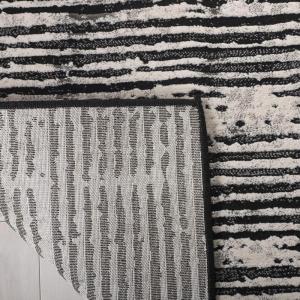 SAFAVIEH Area Rug 8×10 – Lurex Collection – Large – Black & Grey, Modern Abstract Design, Non-Shedding & Easy Cleaning, Ideal for Living Room, Bedroom, Office, Dining Space (LUR188Z)(Black/Grey)
