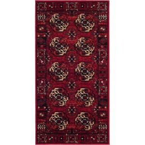 SAFAVIEH Area Rug 8×10 – Vintage Hamadan Collection – Large – Blue & Multi, Oriental Traditional Persian Design, Non-Shedding & Easy Cleaning, Ideal for Living Room, Bedroom, Dining Space (VTH212D)(Red/Multi)