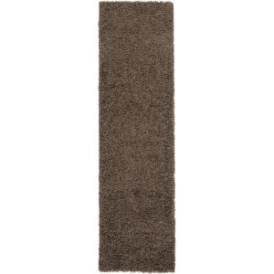 SAFAVIEH Athens Shag Collection Area Rug – 5’1″ x 7’6″, Dark Grey, Non-Shedding & Easy to Clean, Ideal for Living Room, Bedroom, Dining Space (SGA119C)(Taupe)