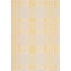 SAFAVIEH Courtyard Collection 9′ x 12′ Green/Beige CY6201 Plaid Indoor/-Outdoor Waterproof Easy-Cleaning Patio Backyard Mudroom Area-Rug(Gold/Beige)