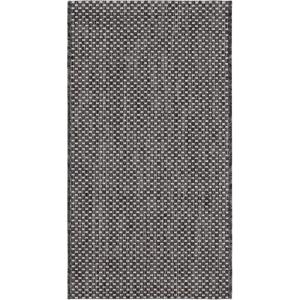SAFAVIEH Courtyard Collection Area Rug – 8′ x 10′, Natural & Cream, Non-Shedding & Easy Care, Indoor/Outdoor & Washable-Ideal for Patio, Backyard, Mudroom (CY8521-03012)(Black/Beige)