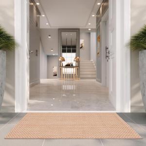 SAFAVIEH Courtyard Collection Area Rug – 8′ x 10′, Natural & Cream, Non-Shedding & Easy Care, Indoor/Outdoor & Washable-Ideal for Patio, Backyard, Mudroom (CY8521-03012)(Natural/Cream)