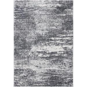 SAFAVIEH Evoke Collection 8′ x 10′ Ivory / Dark Grey EVK272G Modern Abstract Non-Shedding Living Room Bedroom Dining Home Office Area Rug(Ivory/Grey)
