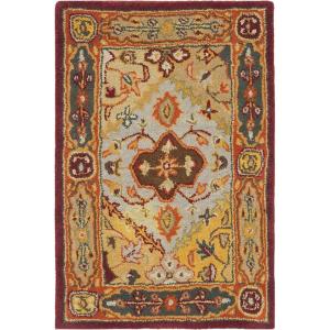 SAFAVIEH Heritage Collection Area Rug – 8’3″ x 11′, Multi, Handmade Traditional Oriental Wool, Ideal for High Traffic Areas in Living Room, Bedroom (HG512A)(Multi Color)