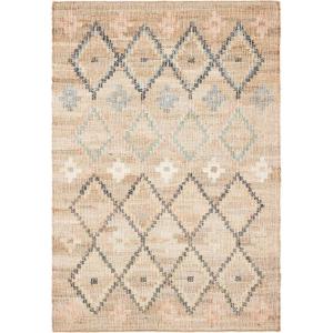 SAFAVIEH Kilim Collection Area Rug – 5′ x 8′, Charcoal & Gold, Charcoal and Gold Wool Design, Ideal for High Traffic Areas in Living Room, Bedroom (KLM753F)(Natural/Blue)