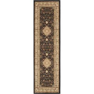 SAFAVIEH Lyndhurst Collection Area Rug – 5’3″ x 7’6″, Black & Ivory, Traditional Oriental Design, Non-Shedding & Easy Care, Ideal for High Traffic Areas in Living Room, Bedroom (LNH213A)(Black/Ivory)