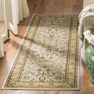 SAFAVIEH Lyndhurst Collection Area Rug – 5’3″ x 7’6″, Red & Black, Traditional Oriental Design, Non-Shedding & Easy Care, Ideal for High Traffic Areas in Living Room, Bedroom (LNH214A)(Grey / Beige)