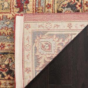 SAFAVIEH Mahal Collection Area Rug – 8′ x 10′, Natural & Navy, Traditional Oriental Design, Non-Shedding & Easy Care, Ideal for High Traffic Areas in Living Room, Bedroom (MAH625B)(Natural/Navy)