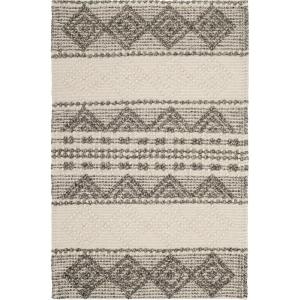 SAFAVIEH Natura Collection Accent Rug – 4′ x 6′, Grey & Ivory, Handmade Moroccan Boho Tribal Wool & Cotton, Ideal for High Traffic Areas in Entryway, Living Room, Bedroom (NAT102A)(Grey/Ivory)