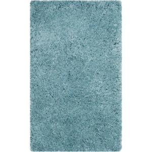 SAFAVIEH Polar Shag Collection Area Rug – 5’1″ x 7’6″, Light Turquoise, Solid Glam Design, Non-Shedding & Easy Care, 3-inch Thick Ideal for High Traffic Areas in Living Room, Bedroom (PSG800T)(Light Turquoise)
