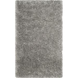 SAFAVIEH Polar Shag Collection Area Rug – 5’1″ x 7’6″, Light Turquoise, Solid Glam Design, Non-Shedding & Easy Care, 3-inch Thick Ideal for High Traffic Areas in Living Room, Bedroom (PSG800T)(Silver)