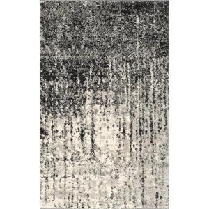 SAFAVIEH Retro Collection Area Rug – 8′ x 10′, Black & Light Grey, Modern Abstract Design, Non-Shedding & Easy Care, Ideal for High Traffic Areas in Living Room, Bedroom (RET2770-9079)(Black/Light Grey)