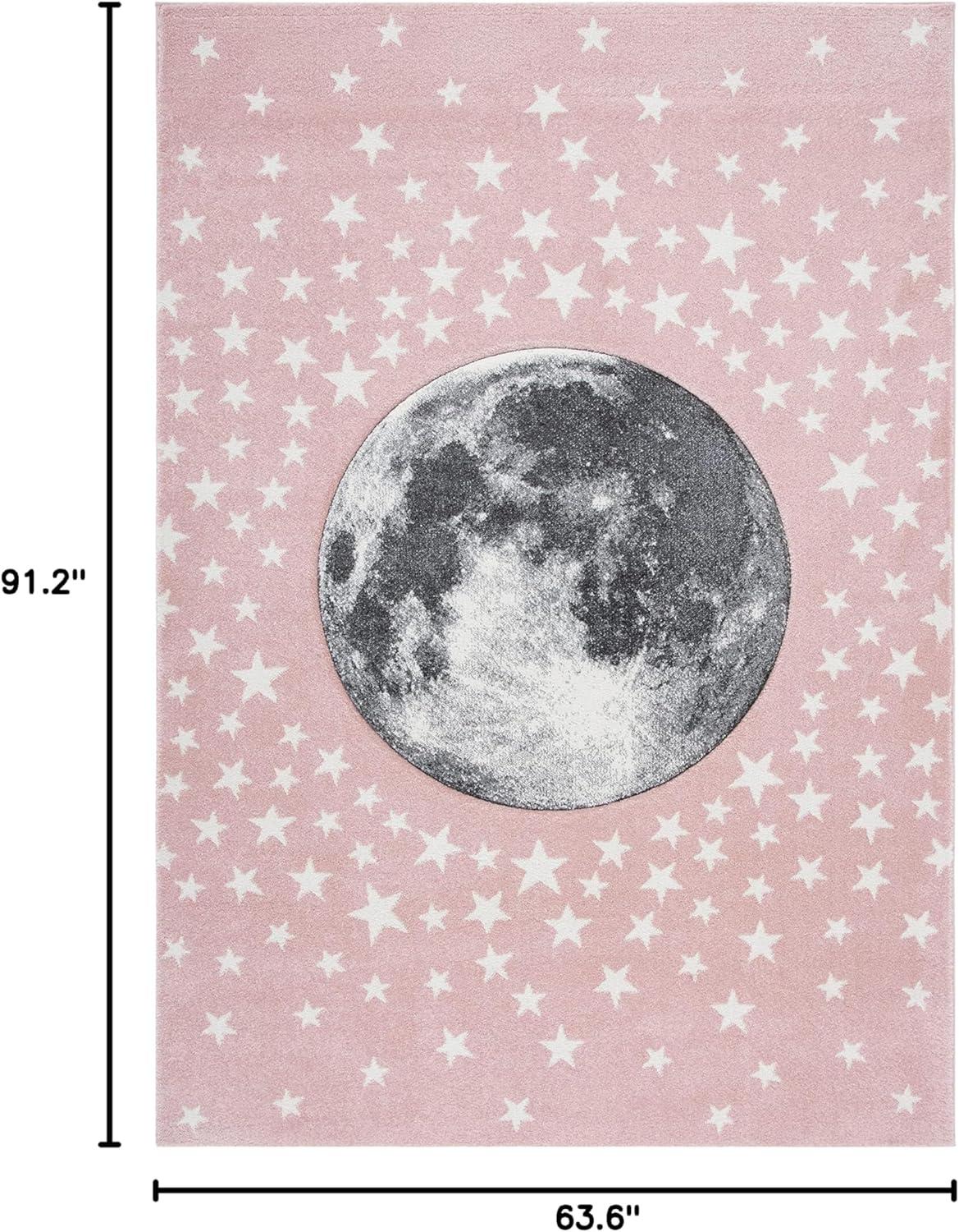 image:imageSAFAVIEH Carousel Kids Collection Area Rug 53 x 76 Light Grey amp White NonShedding amp Easy Care Ideal for High Traffic Areas for Boys amp Girls in Playroom Nursery Bedroom CRK135FPinkGrey