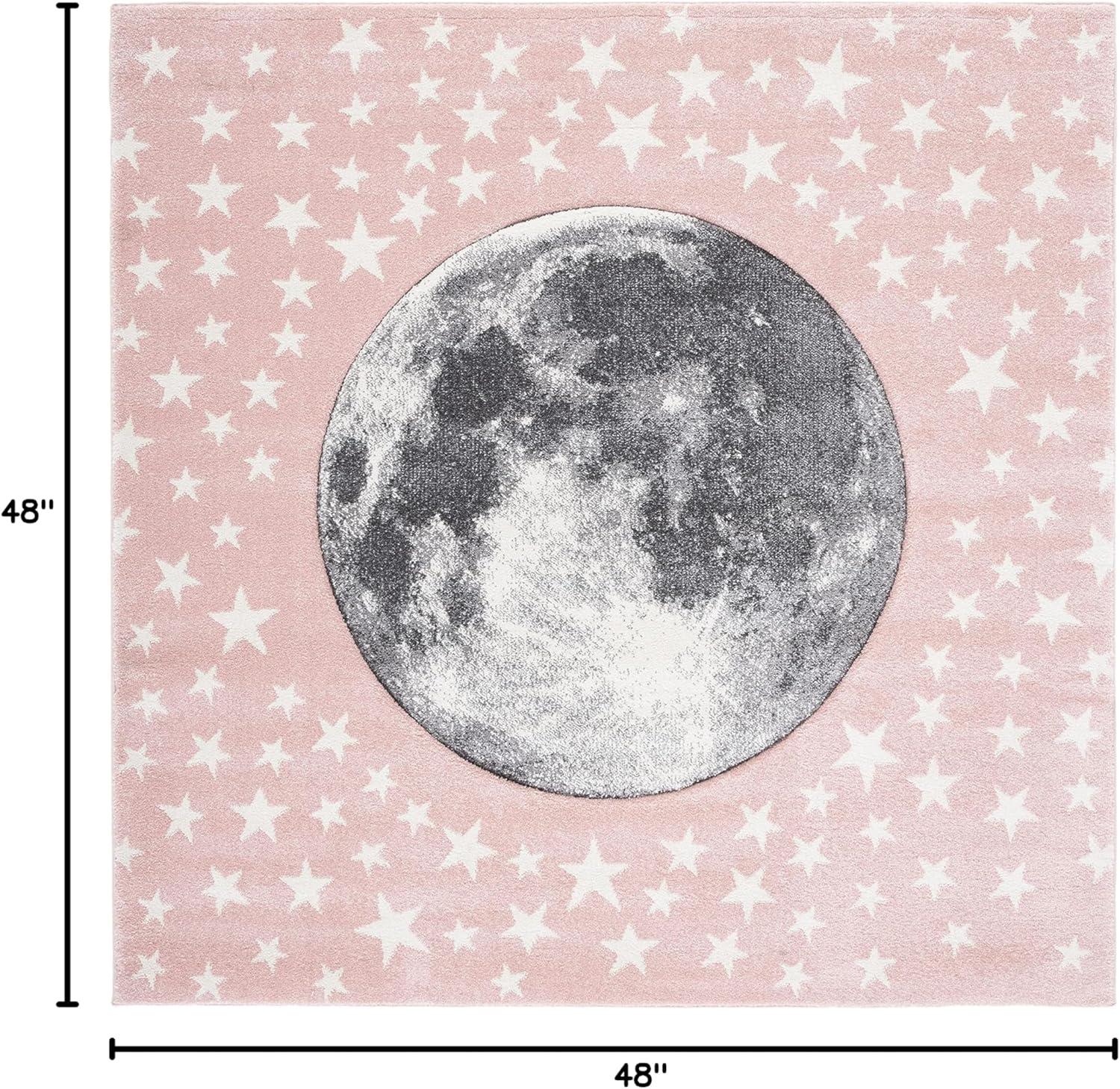 image:imageSAFAVIEH Carousel Kids Collection Area Rug 53 x 76 Light Grey amp White NonShedding amp Easy Care Ideal for High Traffic Areas for Boys amp Girls in Playroom Nursery Bedroom CRK135FPinkGrey