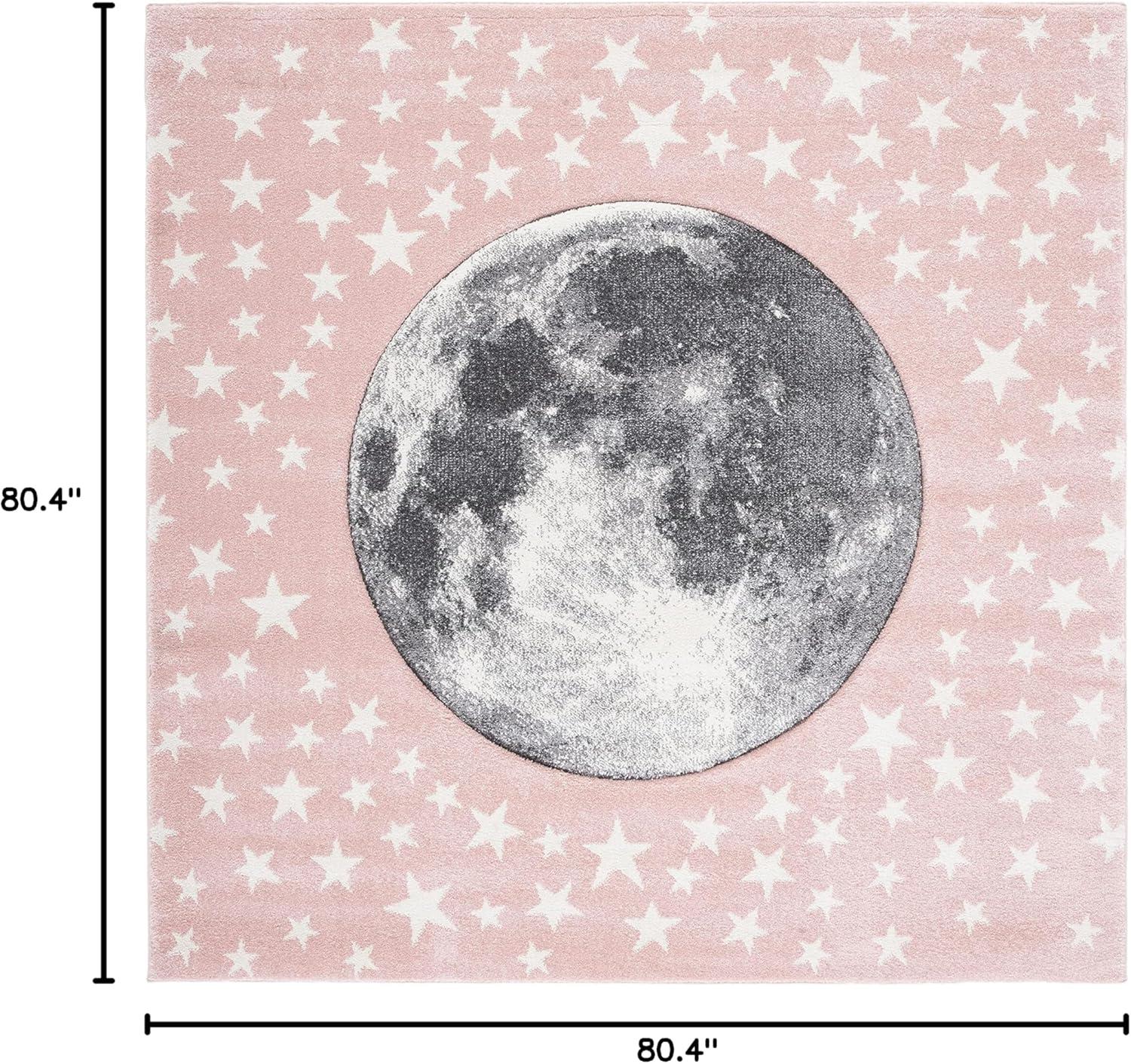image:imageSAFAVIEH Carousel Kids Collection Area Rug 53 x 76 Light Grey amp White NonShedding amp Easy Care Ideal for High Traffic Areas for Boys amp Girls in Playroom Nursery Bedroom CRK135FPinkGrey