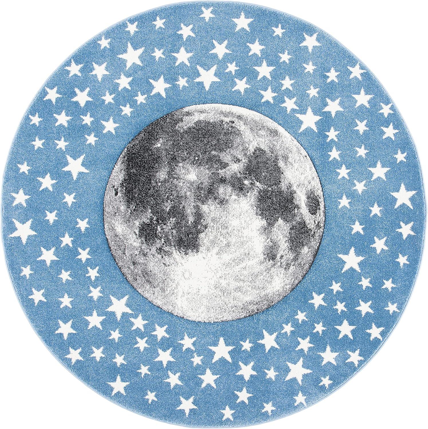image:imageSAFAVIEH Carousel Kids Collection Area Rug 53 x 76 Light Grey amp White NonShedding amp Easy Care Ideal for High Traffic Areas for Boys amp Girls in Playroom Nursery Bedroom CRK135FLight BlueGrey