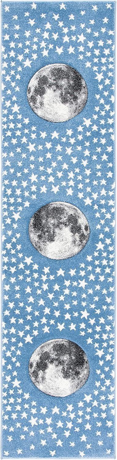 image:imageSAFAVIEH Carousel Kids Collection Area Rug 53 x 76 Light Grey amp White NonShedding amp Easy Care Ideal for High Traffic Areas for Boys amp Girls in Playroom Nursery Bedroom CRK135FLight BlueGrey
