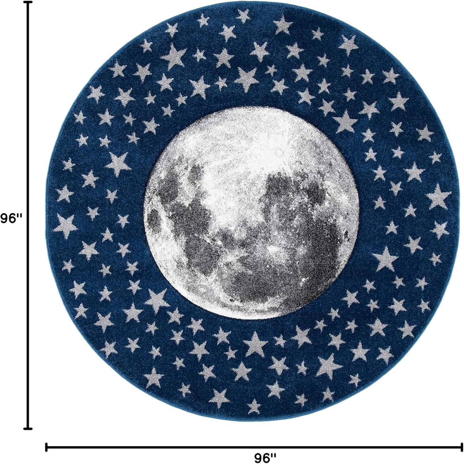 image:imageSAFAVIEH Carousel Kids Collection Area Rug 53 x 76 Light Grey amp White NonShedding amp Easy Care Ideal for High Traffic Areas for Boys amp Girls in Playroom Nursery Bedroom CRK135FNavyGrey