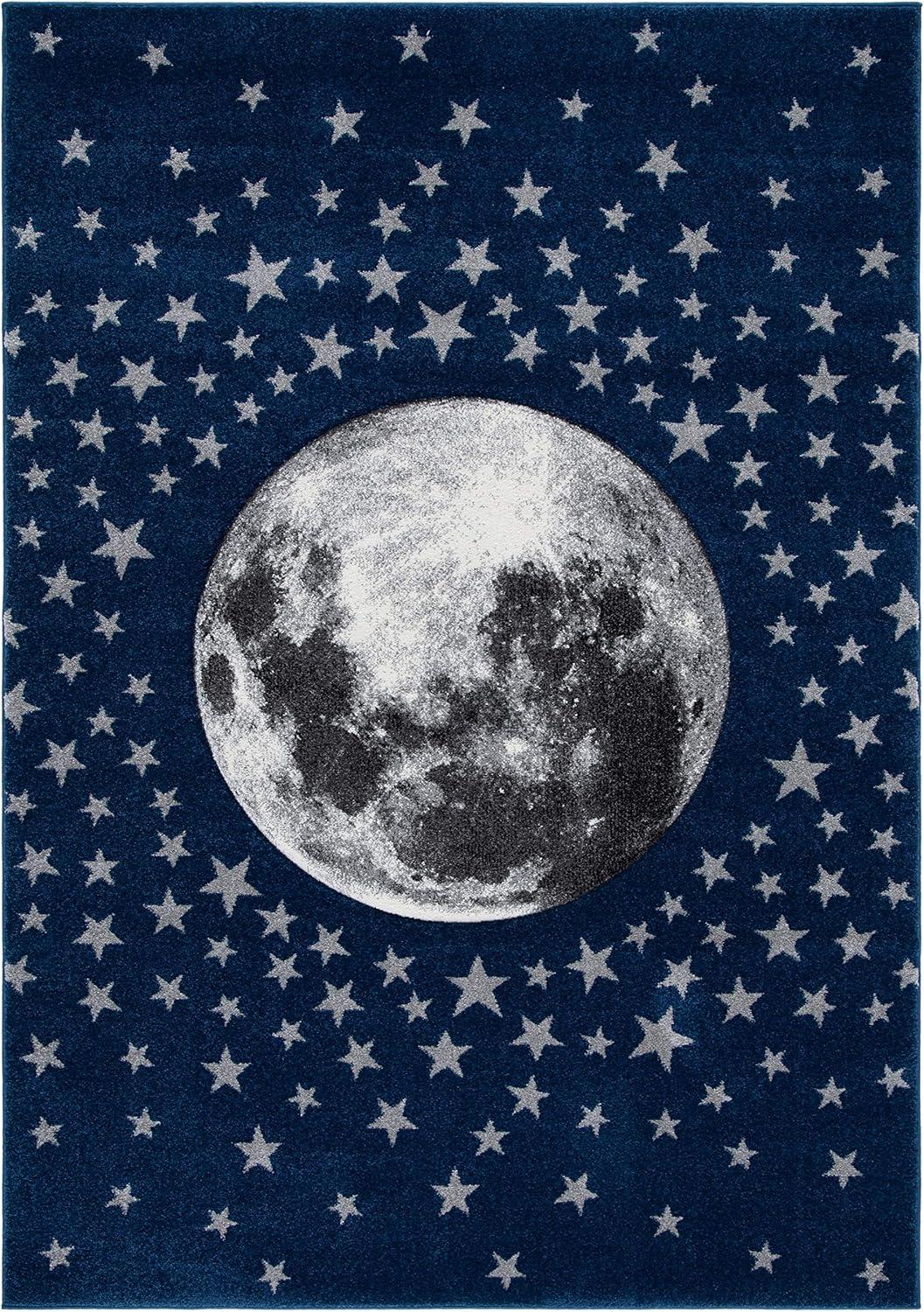 image:imageSAFAVIEH Carousel Kids Collection Area Rug 53 x 76 Light Grey amp White NonShedding amp Easy Care Ideal for High Traffic Areas for Boys amp Girls in Playroom Nursery Bedroom CRK135FNavyGrey