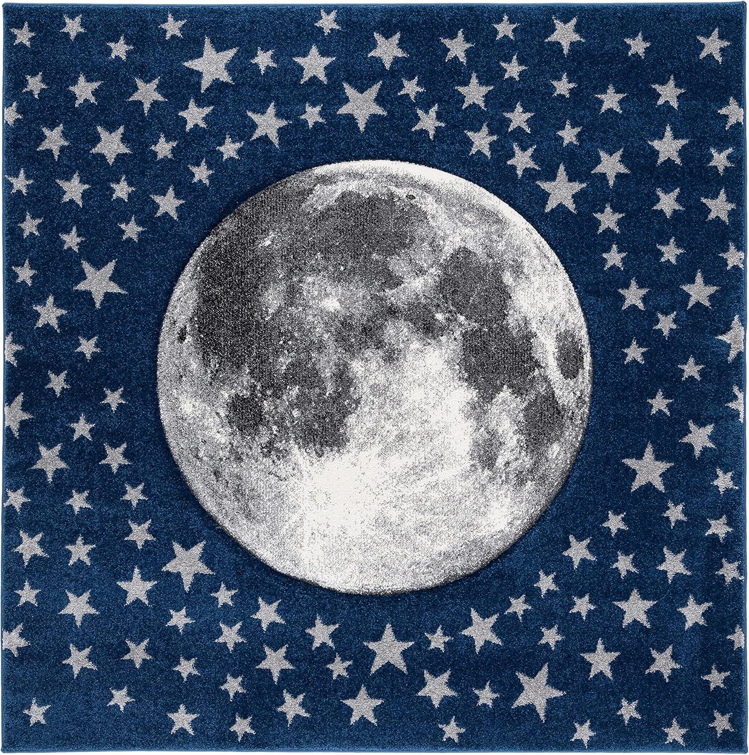 image:imageSAFAVIEH Carousel Kids Collection Area Rug 53 x 76 Light Grey amp White NonShedding amp Easy Care Ideal for High Traffic Areas for Boys amp Girls in Playroom Nursery Bedroom CRK135FNavyGrey