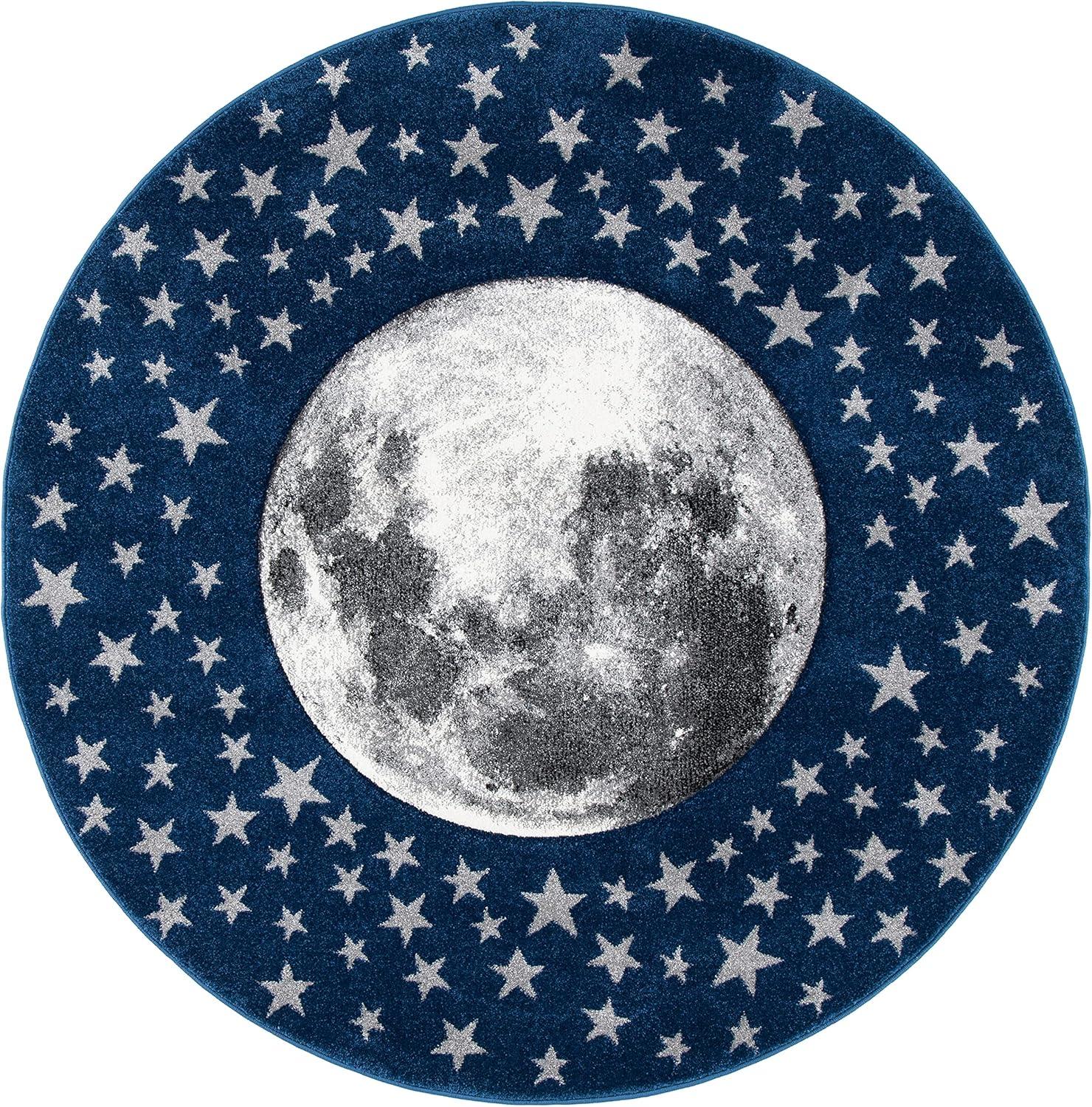 image:imageSAFAVIEH Carousel Kids Collection Area Rug 53 x 76 Light Grey amp White NonShedding amp Easy Care Ideal for High Traffic Areas for Boys amp Girls in Playroom Nursery Bedroom CRK135FNavyGrey