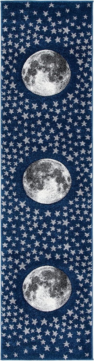 image:imageSAFAVIEH Carousel Kids Collection Area Rug 53 x 76 Light Grey amp White NonShedding amp Easy Care Ideal for High Traffic Areas for Boys amp Girls in Playroom Nursery Bedroom CRK135FNavyGrey