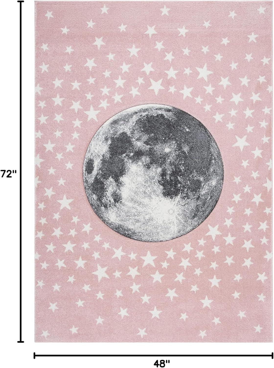 image:imageSAFAVIEH Carousel Kids Collection Area Rug 53 x 76 Light Grey amp White NonShedding amp Easy Care Ideal for High Traffic Areas for Boys amp Girls in Playroom Nursery Bedroom CRK135FPinkGrey
