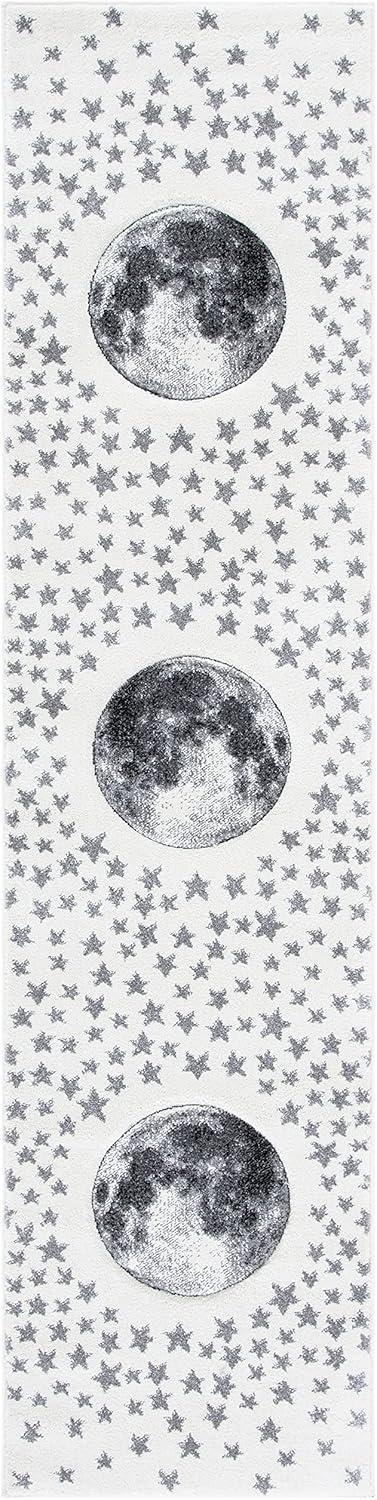 image:imageSAFAVIEH Carousel Kids Collection Area Rug 53 x 76 Light Grey amp White NonShedding amp Easy Care Ideal for High Traffic Areas for Boys amp Girls in Playroom Nursery Bedroom CRK135FIvoryGrey