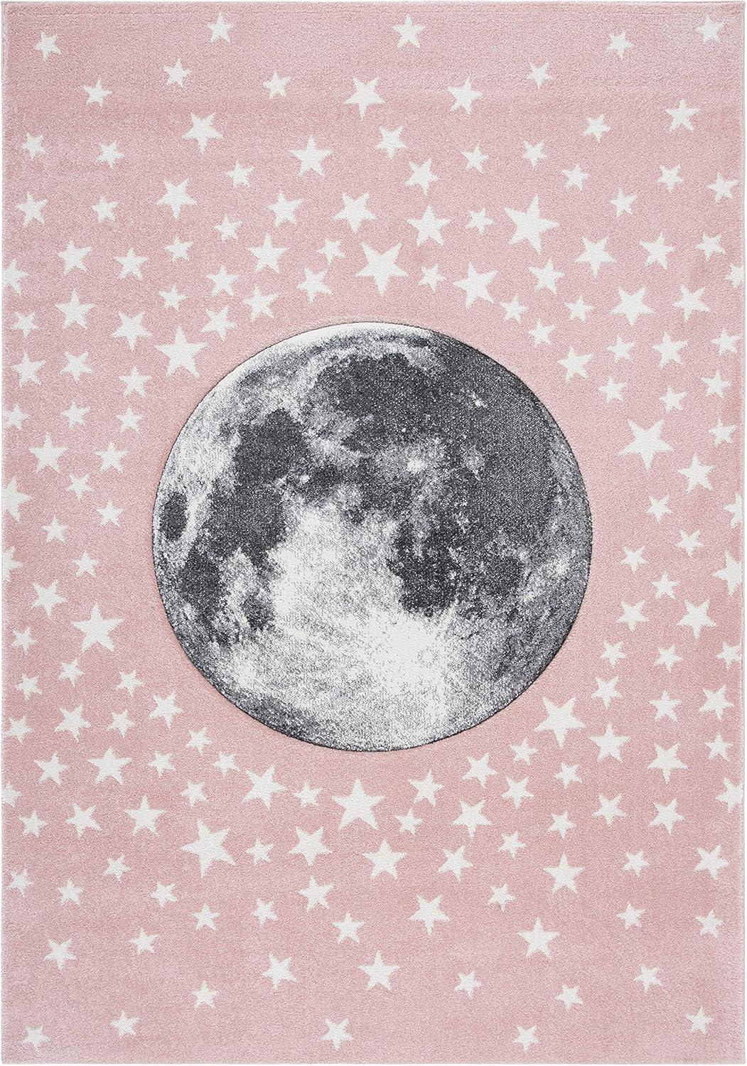 image:imageSAFAVIEH Carousel Kids Collection Area Rug 53 x 76 Light Grey amp White NonShedding amp Easy Care Ideal for High Traffic Areas for Boys amp Girls in Playroom Nursery Bedroom CRK135FPinkGrey