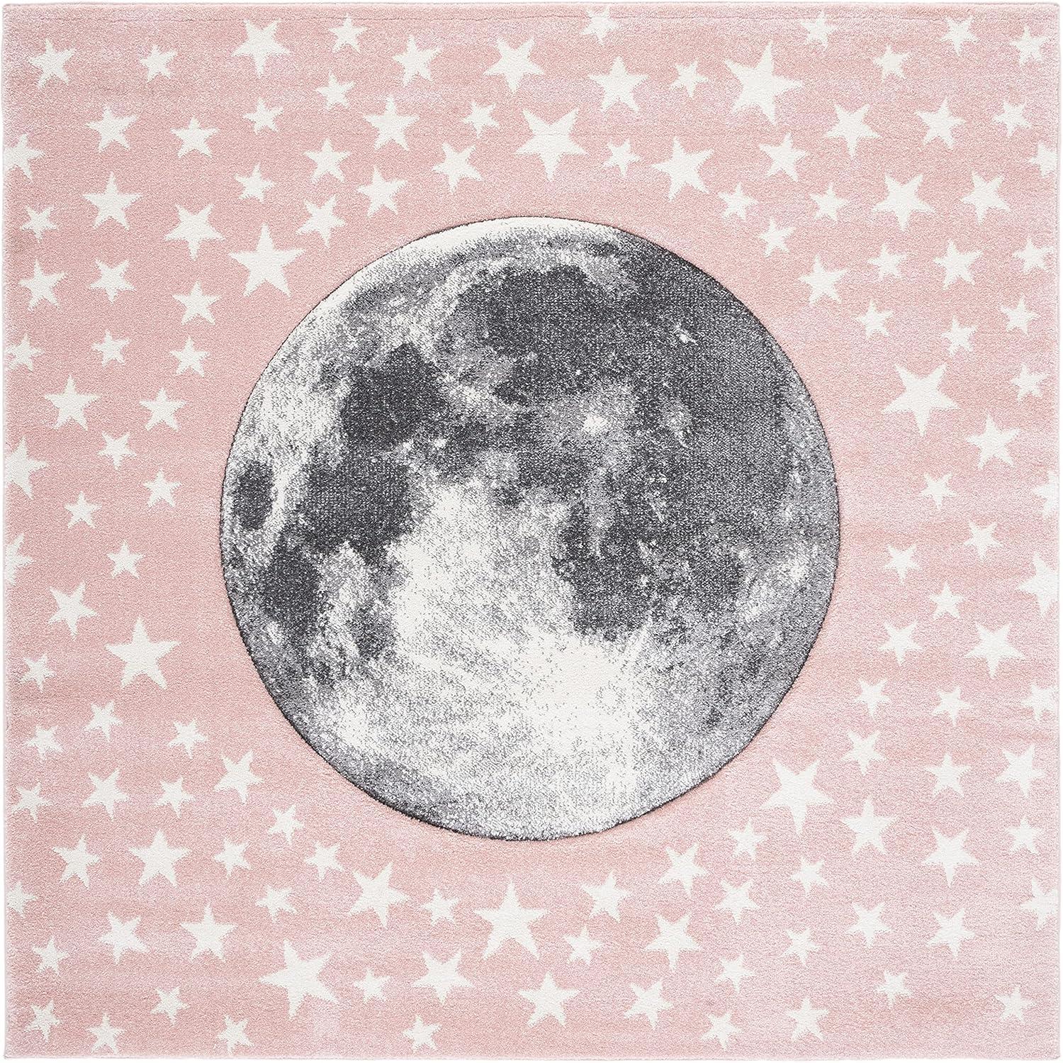 image:imageSAFAVIEH Carousel Kids Collection Area Rug 53 x 76 Light Grey amp White NonShedding amp Easy Care Ideal for High Traffic Areas for Boys amp Girls in Playroom Nursery Bedroom CRK135FPinkGrey