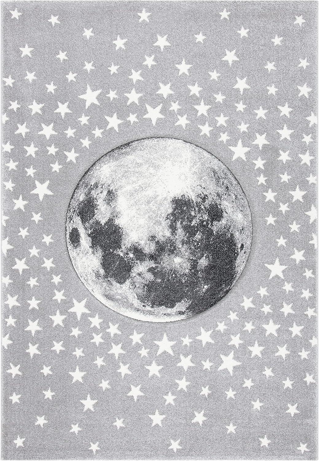 image:imageSAFAVIEH Carousel Kids Collection Area Rug 53 x 76 Light Grey amp White NonShedding amp Easy Care Ideal for High Traffic Areas for Boys amp Girls in Playroom Nursery Bedroom CRK135FLight GreyWhite