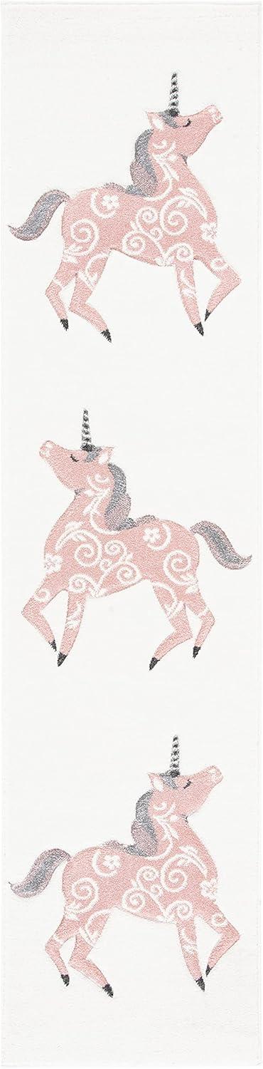 image:imageSAFAVIEH Carousel Kids Collection Area Rug 53 x 76 Pink amp Ivory NonShedding amp Easy Care Ideal for High Traffic Areas for Boys amp Girls in Playroom Nursery Bedroom CRK163PIvoryPink