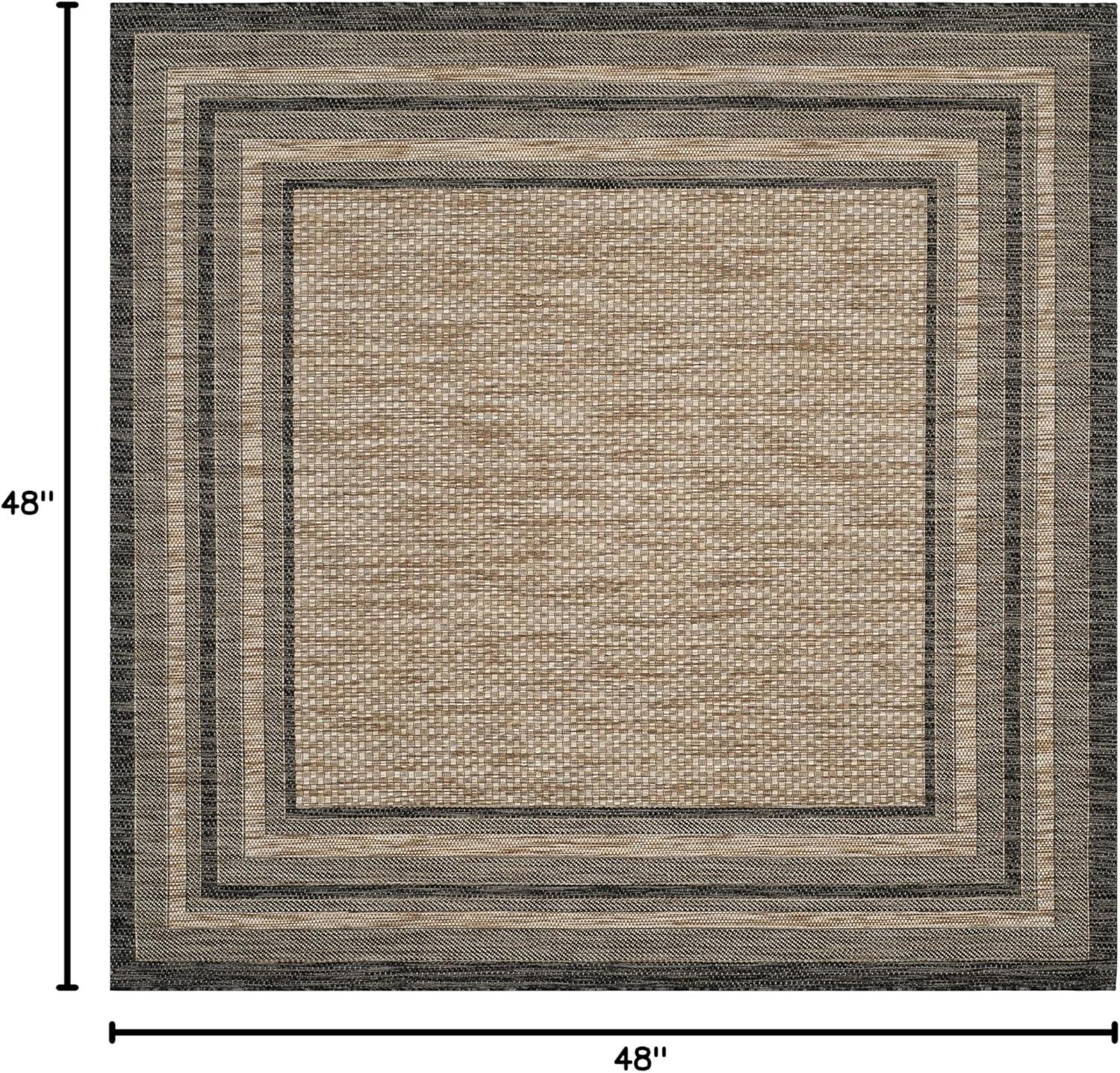 image:imageSAFAVIEH Courtyard Collection 8 x 10 Natural Black CY8475 Indoor Outdoor Patio Backyard Mudroom Area RugNaturalBlack