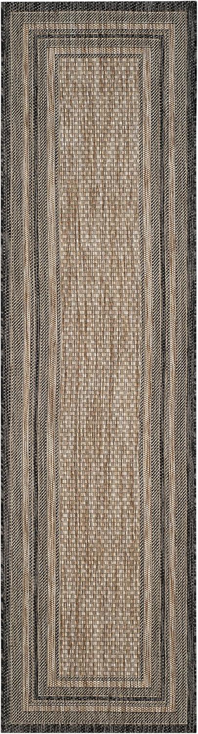 image:imageSAFAVIEH Courtyard Collection 8 x 10 Natural Black CY8475 Indoor Outdoor Patio Backyard Mudroom Area RugNaturalBlack