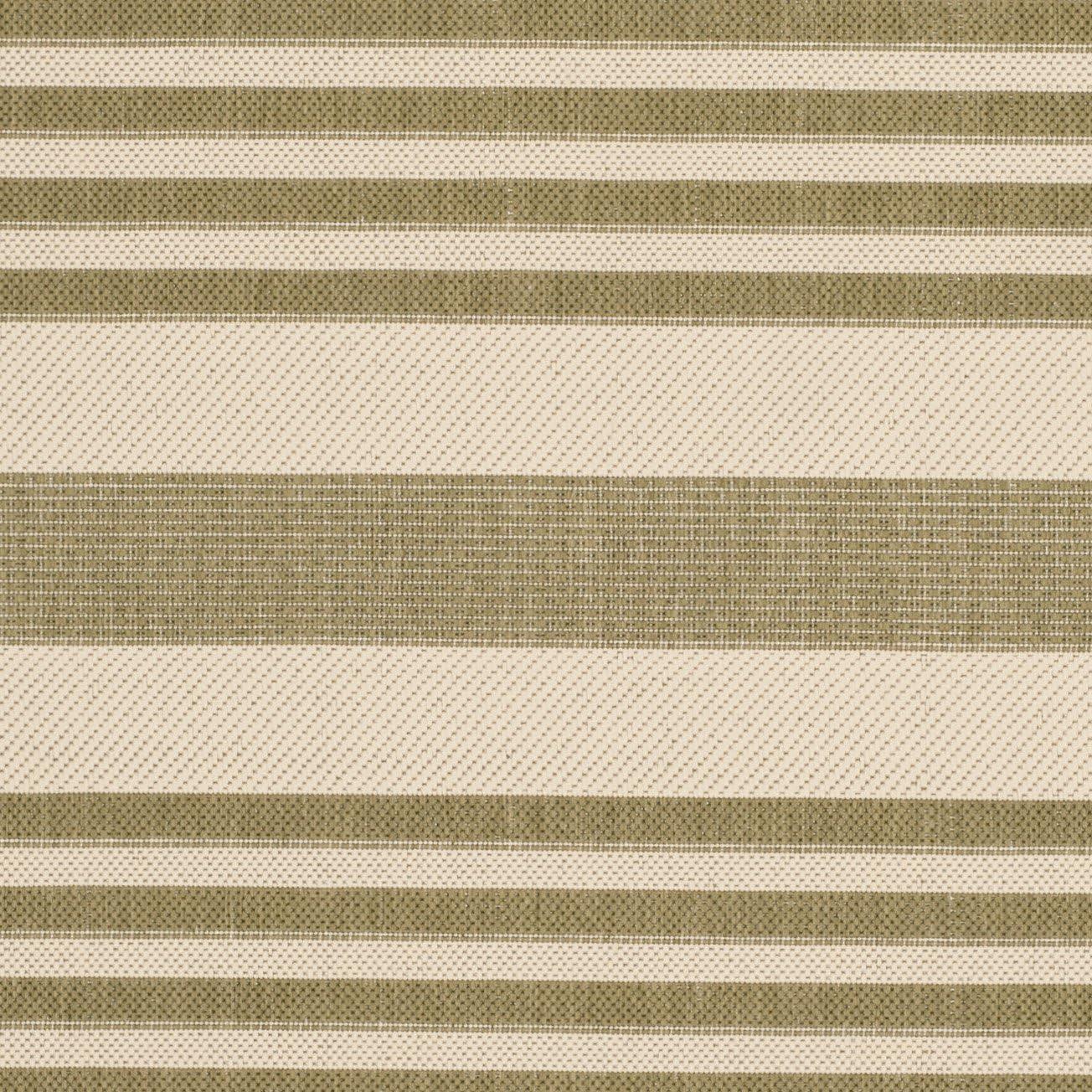 image:imageSAFAVIEH Courtyard Collection 8 x 11 BeigeSweet Pea CY6062 Stripe Indoor Outdoor Waterproof EasyCleaning Patio Backyard Mudroom AreaRugGreenBeige