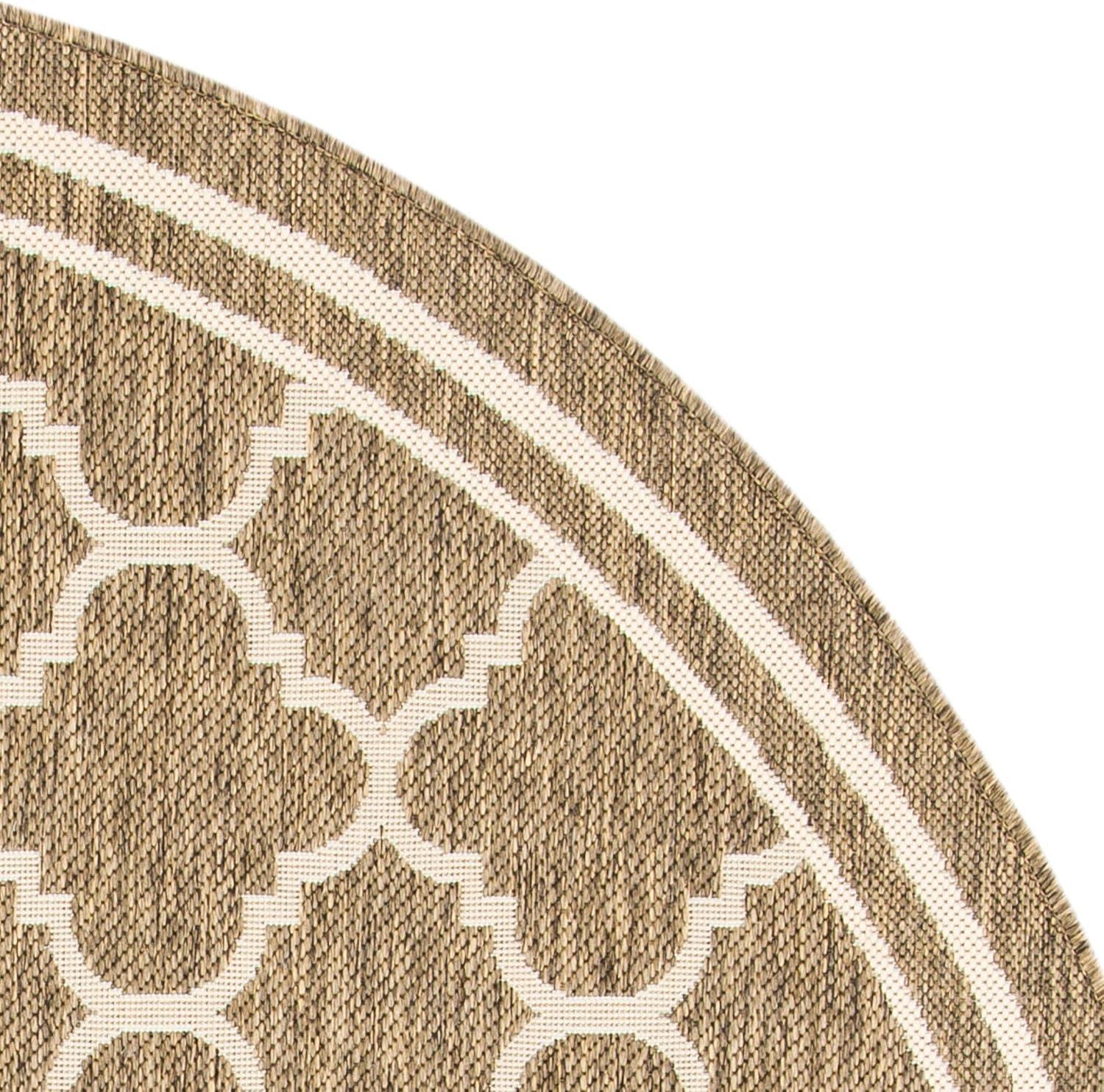 image:imageSAFAVIEH Courtyard Collection 8 x 11 NavyBeige CY6918 Trellis Indoor Outdoor Splashproof Easy Scrubbing Patio Backyard Mudroom Area RugBrownBone