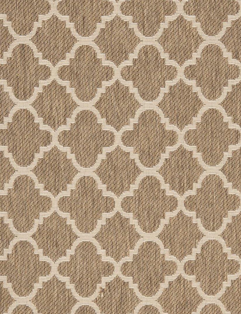 image:imageSAFAVIEH Courtyard Collection 8 x 11 NavyBeige CY6918 Trellis Indoor Outdoor Splashproof Easy Scrubbing Patio Backyard Mudroom Area RugBrownBone