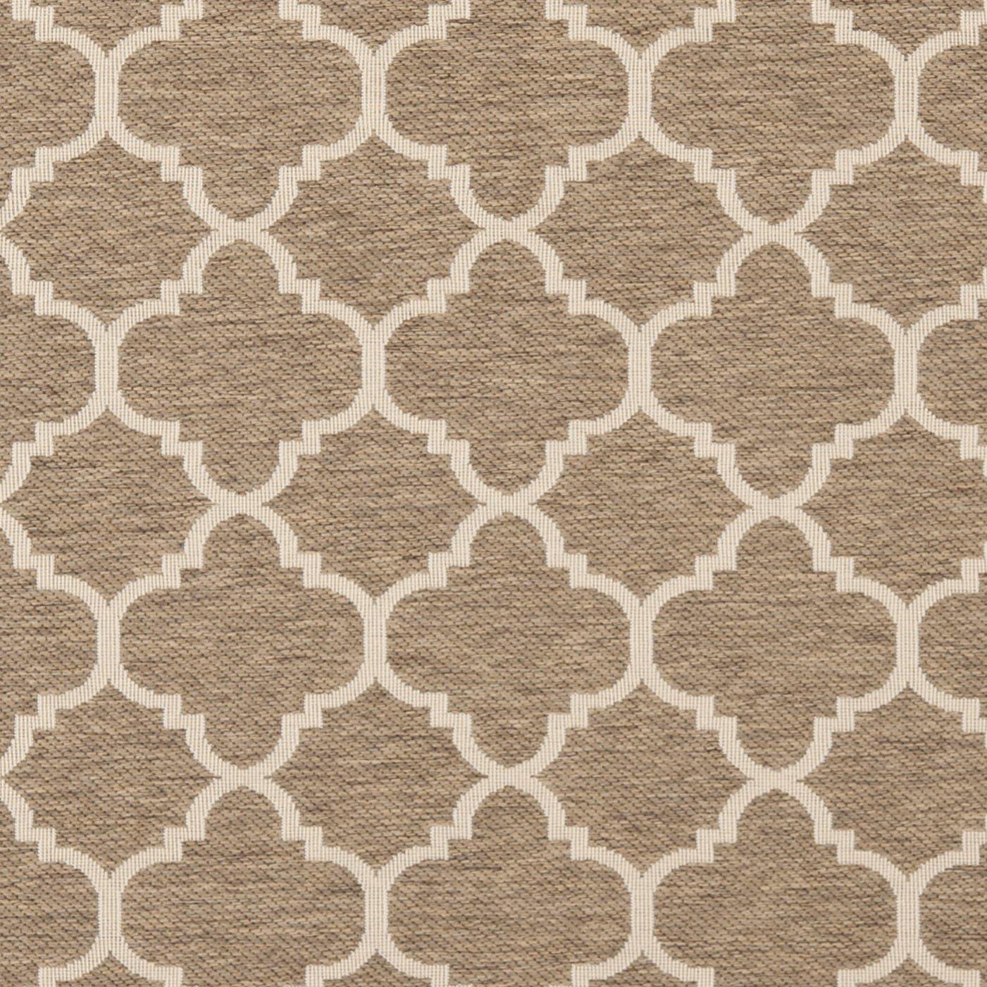 image:imageSAFAVIEH Courtyard Collection 8 x 11 NavyBeige CY6918 Trellis Indoor Outdoor Splashproof Easy Scrubbing Patio Backyard Mudroom Area RugBrownBone