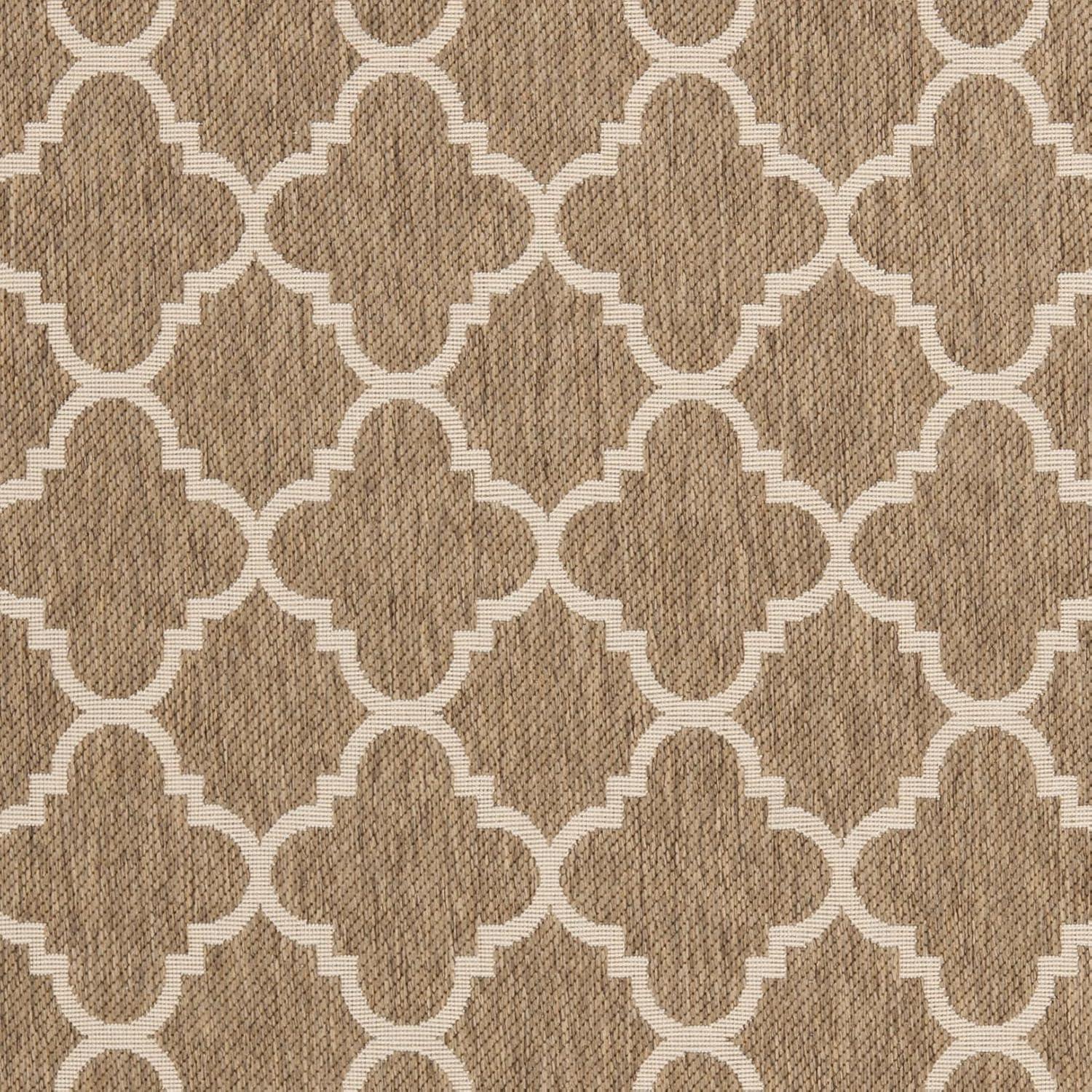 image:imageSAFAVIEH Courtyard Collection 8 x 11 NavyBeige CY6918 Trellis Indoor Outdoor Splashproof Easy Scrubbing Patio Backyard Mudroom Area RugBrownBone