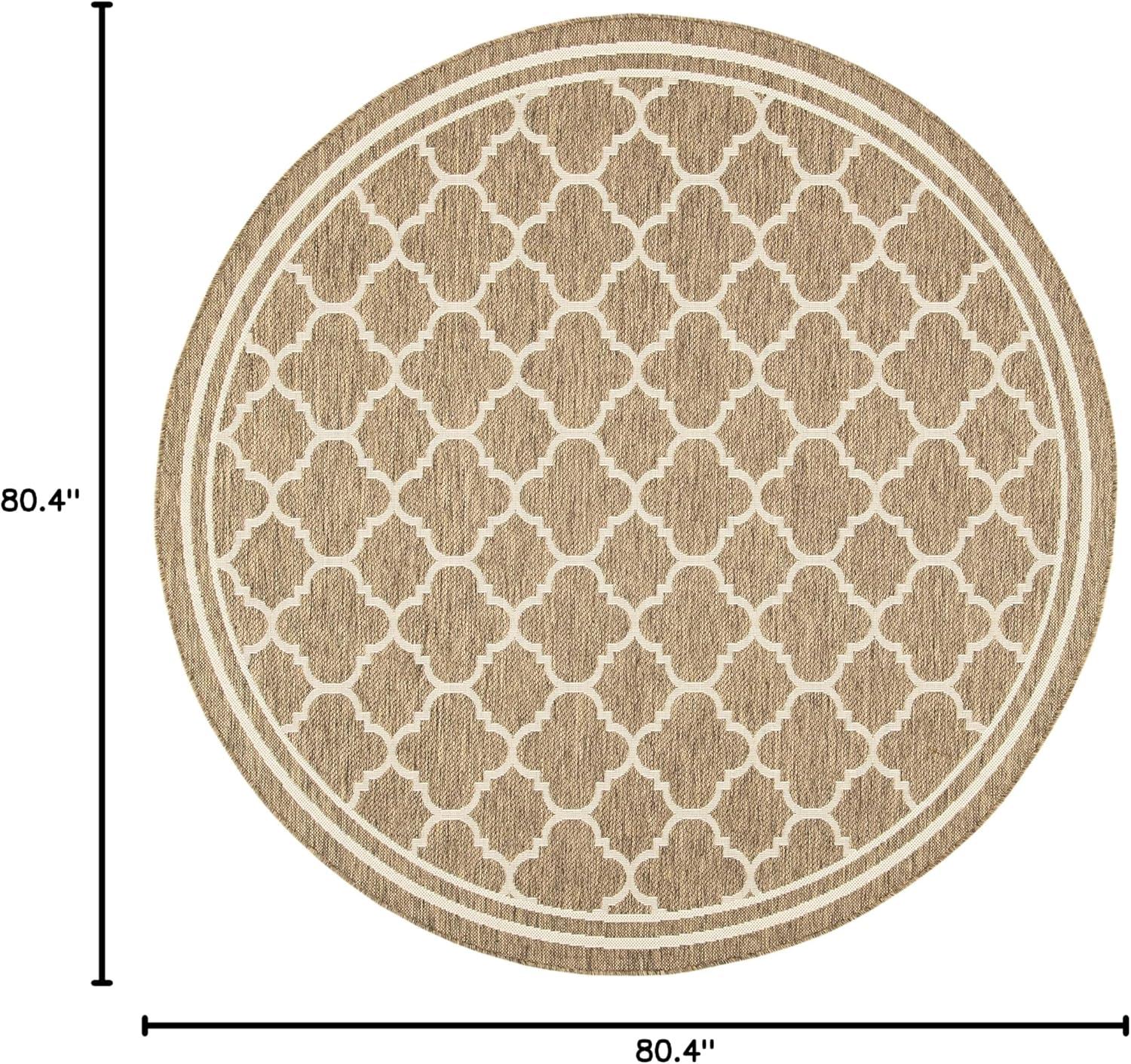 image:imageSAFAVIEH Courtyard Collection 8 x 11 NavyBeige CY6918 Trellis Indoor Outdoor Splashproof Easy Scrubbing Patio Backyard Mudroom Area RugBrownBone