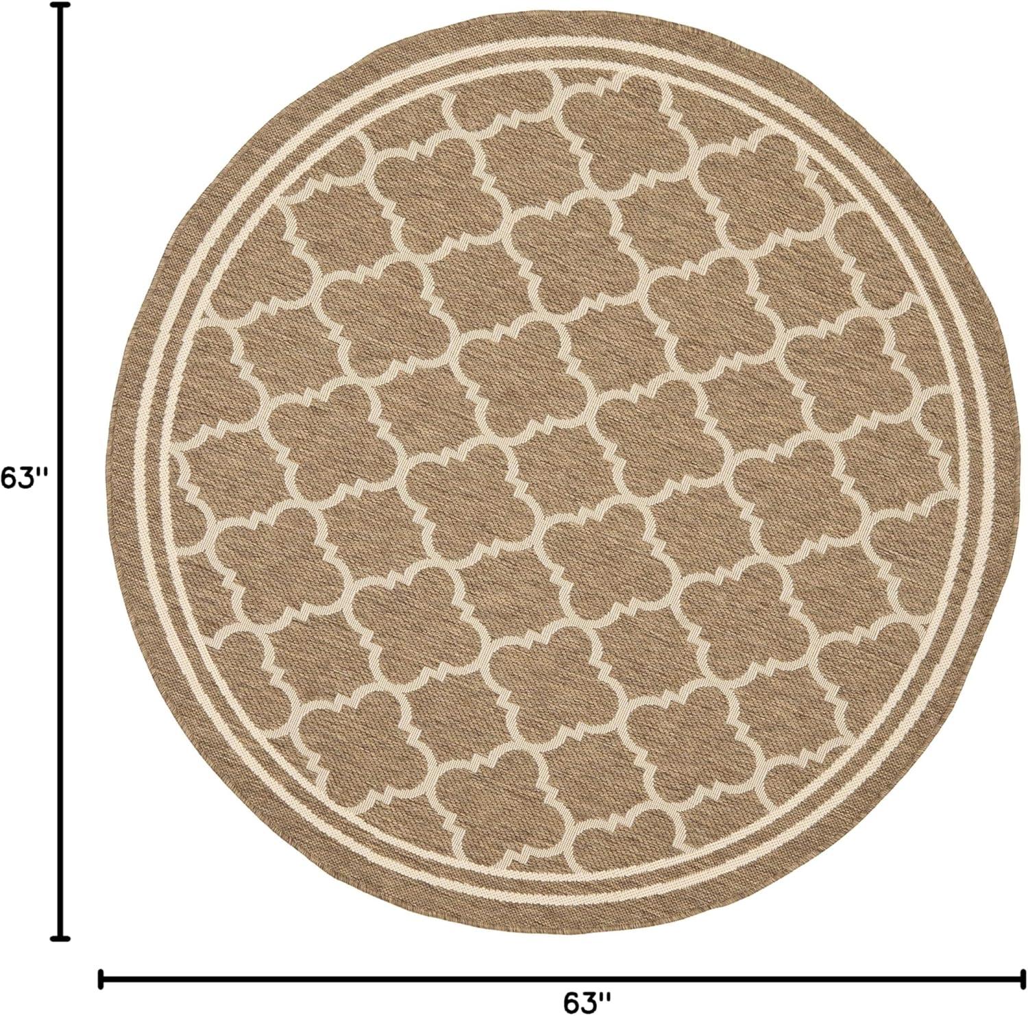 image:imageSAFAVIEH Courtyard Collection 8 x 11 NavyBeige CY6918 Trellis Indoor Outdoor Splashproof Easy Scrubbing Patio Backyard Mudroom Area RugBrownBone